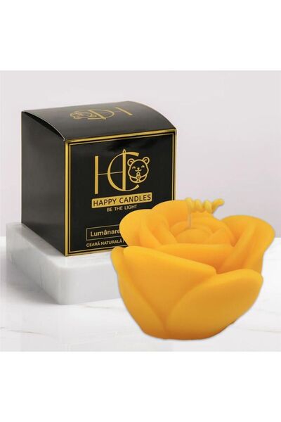 Happy Candles Beeswax candle, Rose L