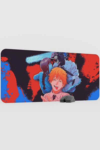 mousepad bastir وسادة ماوس كبيرة الحجم من الراتنج المقاوم للانزلاق بتصميم أنم...