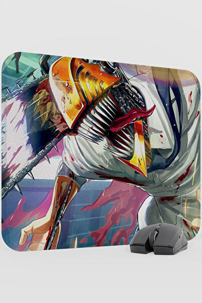 mousepad bastir Chainsaw Man Anime V2 - 48X40 XL Gaming Гумова нековзна основ...