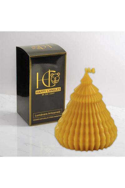 Happy Candles Beeswax candle, Fir Canelat M
