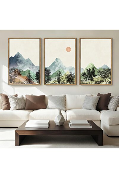 ALAYRA International لوحة فنية جدارية أنيقة تجريدية مؤطرة، مقاس 40 × 60 سم