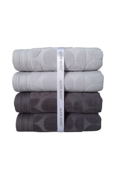 Özdilek Prosop Circular 4 Bucăți - Gri Antracit