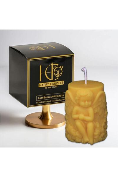 Happy Candles Beeswax candle, Cherub