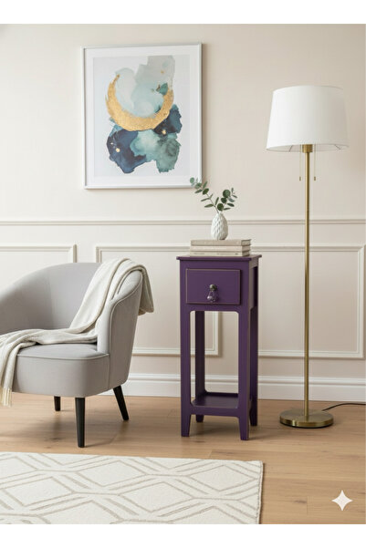 Bypinaryuksel Mini Komodin (mor)