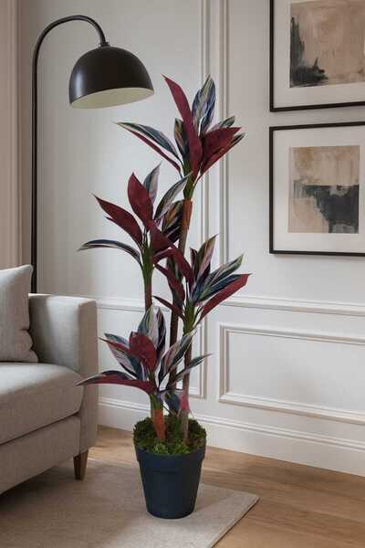 MAKİ DEKOR YAPAY DUA ÇİÇEĞİ 125 CM BOYUNDA DEKORATİF İÇ MEKAN AĞACI