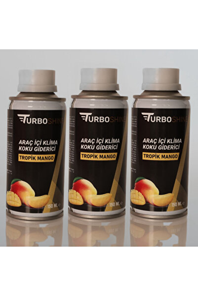 TURBO SHİNE Klima Koku Bombası - Mango 3'lü Paket