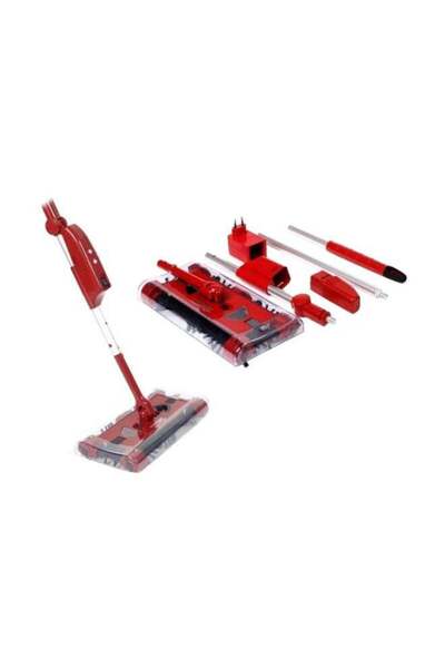 Generic Swivel Cordless Sweeper Cleaner Red/Black 300x15x5cm