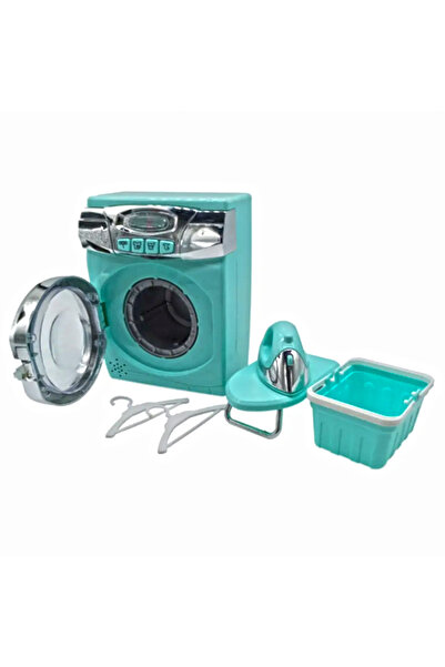 SergadiOnline.ro Set jucarii Masina de Spalat, Masa si Fier de Calcat, Cos Rufe si Umerase
