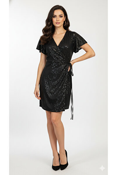 GlamarouX Parlak Anvelop Elbise