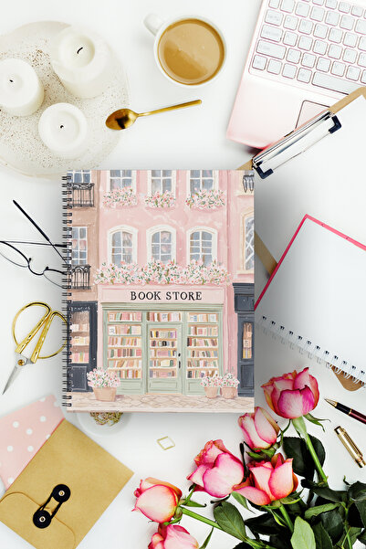 Flowery Paper Bookstore Okuma Günlüğüm ,Hediye Sticker ,60 yaprak/120 sayfa ,...