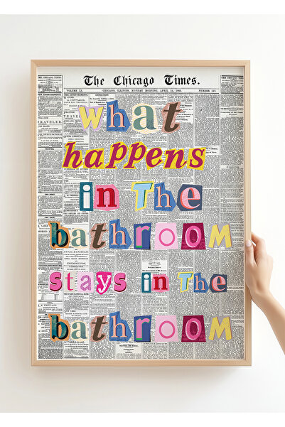 Galerie Mirage Atelier Bathroom Poster - Banyo WC - Banyo Koleksiyonu - Çerçe...