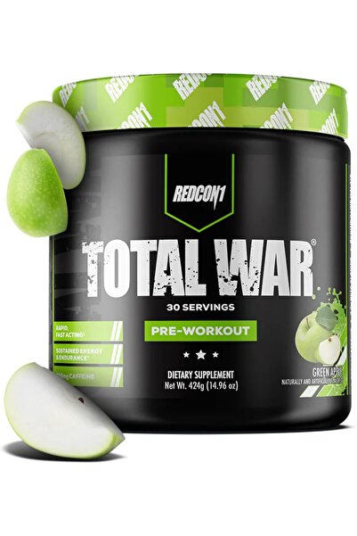 REDCON1 مكمل غذائي قبل التمرين بنكهة التفاح الأخضر من توتال وور (30 حصة)