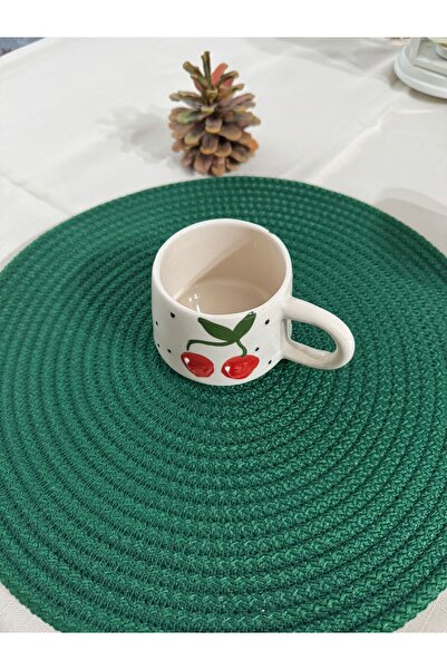 DG 6 Adet Hasır Supla / Amerikan Servis Lux Sunum Tabak Altlığı