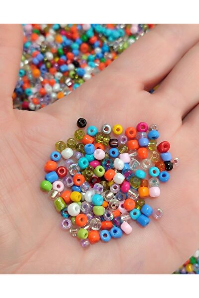 Mutlu Bujiteri Hobi Aksesuar خرز زجاجي مصبوب 3/4 مم (50 جرام)