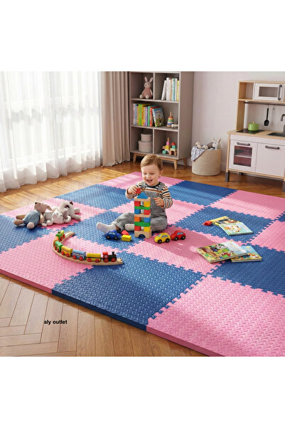 CARPAZAR 12 Parça Premium 50x50 Puzzle Mat - 150x200 cm Kurulumlu Oyun Spor M...