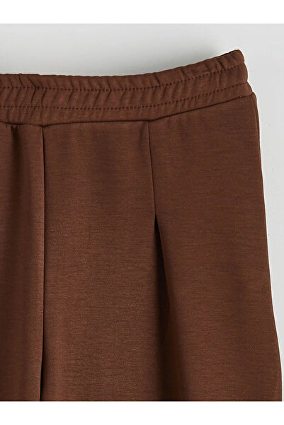 LC Waikiki Pantaloni de sport pentru fete LCW Kids, maro, cu talie elastică, ...