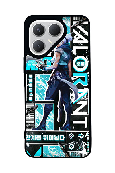 TECNO حافظة سوداء متوافقة مع هاتف Pova 7 Pro – سيليكون ناعم، واقي، غطاء ممتص للصدمات