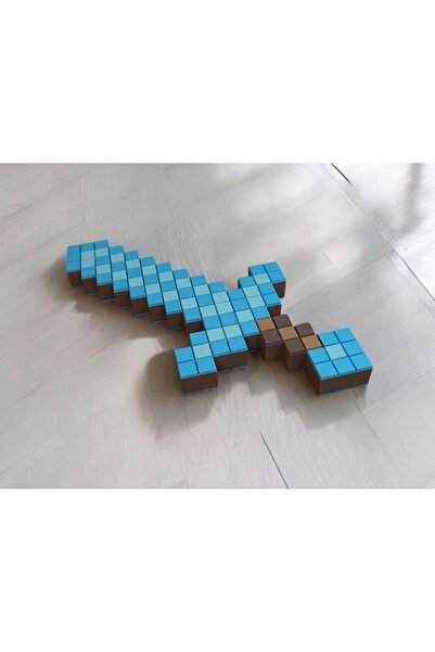Home Pixel Evreni Minecraft Elmas Kılıç 3 d Baskı
