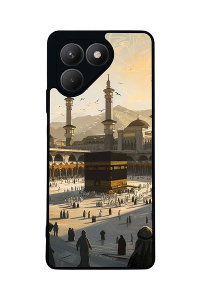 TECNO Pova 7 Matte Compatible Black Case – Soft Silicone, Protective, Shock-A...