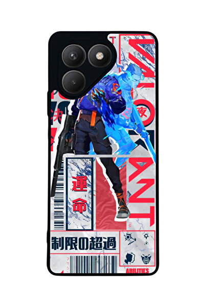 TECNO حافظة سوداء متوافقة مع Pova 7 Matte - سيليكون ناعم، واقي، غطاء ممتص للصدمات