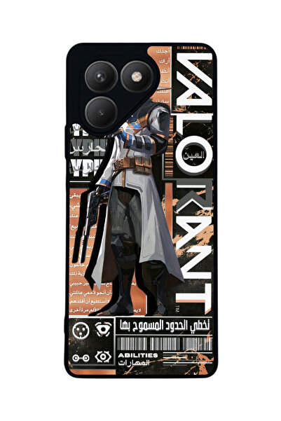 TECNO حافظة سوداء متوافقة مع Pova 7 Matte - سيليكون ناعم، واقي، غطاء ممتص للصدمات