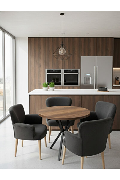 Kırlenta BERJER MASA MUTFAK TAKIMI KOLTUK SANDALYE KAFE MUTFAK SALON KOLTUĞU