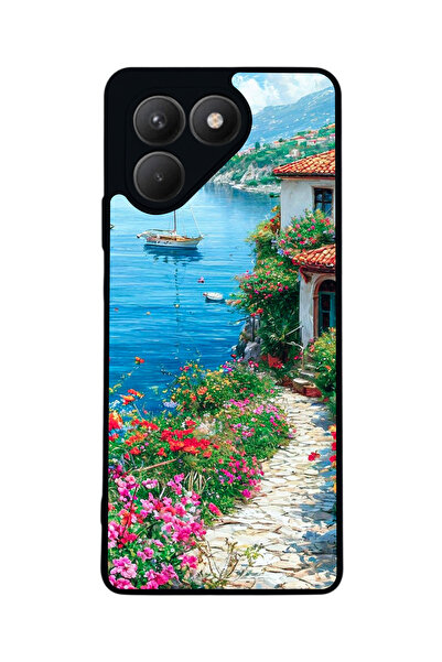 TECNO حافظة سوداء متوافقة مع Pova 7 Matte - سيليكون ناعم، واقي، غطاء ممتص للصدمات