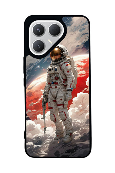 TECNO حافظة سوداء متوافقة مع هاتف Pova 7 Pro – سيليكون ناعم، واقي، غطاء ممتص للصدمات