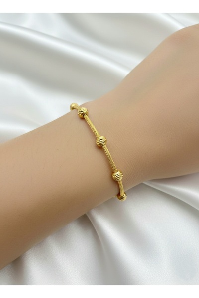 ÇEKİRDEK JEWELRY 925 Ayar Gümüş Tasarım Gold Dorika Bileklik
