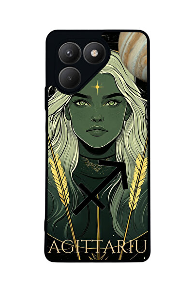 TECNO Pova 7 Matte Compatible Black Case – Soft Silicone, Protective, Shock-A...