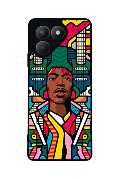 TECNO حافظة سوداء متوافقة مع Pova 7 Matte - سيليكون ناعم، واقي، غطاء ممتص للصدمات