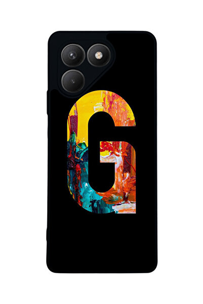 TECNO حافظة سوداء متوافقة مع Pova 7 Matte - سيليكون ناعم، واقي، غطاء ممتص للصدمات