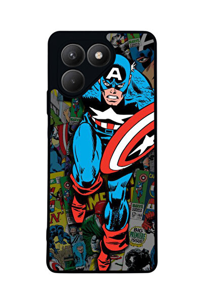 TECNO حافظة سوداء متوافقة مع Pova 7 Matte - سيليكون ناعم، واقي، غطاء ممتص للصدمات