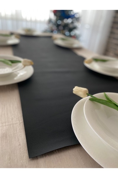 Lin Home Yılbaşı Konseptli Deri Saltanat Kırmızı Runner