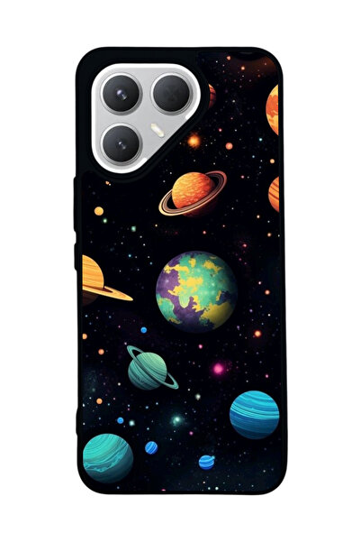 TECNO Pova 7 Pro Matte Compatible Black Case – Soft Silicone, Protective, Sho...