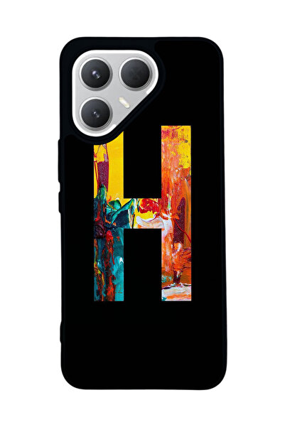 TECNO حافظة سوداء متوافقة مع هاتف Pova 7 Pro – سيليكون ناعم، واقي، غطاء ممتص للصدمات