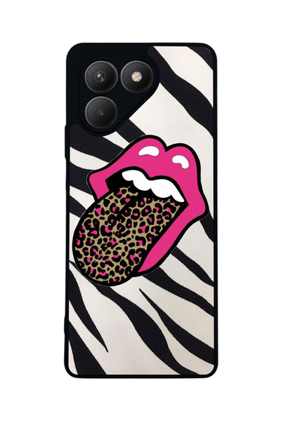 TECNO حافظة سوداء متوافقة مع Pova 7 Matte - سيليكون ناعم، واقي، غطاء ممتص للصدمات