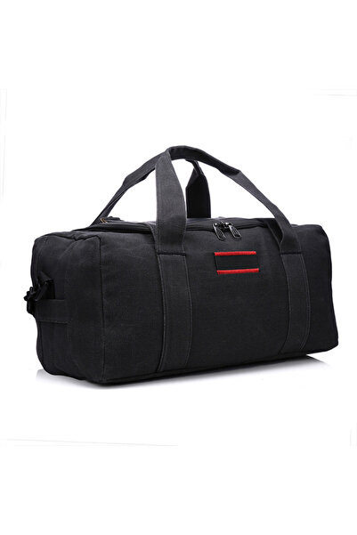 Generic Men's Waterproof Heavy-Duty Extra Large Black Duck Canvas Luggage Bag