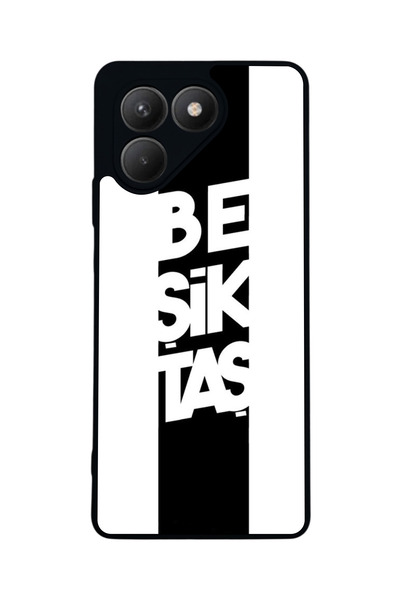 TECNO Pova 7 Matte Compatible Black Case – Soft Silicone, Protective, Shock-A...