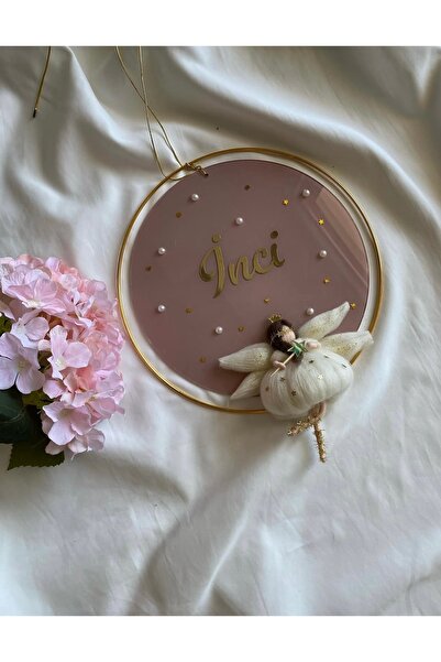 Tasarım Keçe bebek kapı süsü, kapı süsü, peri bebek, bebek oda aksesuar