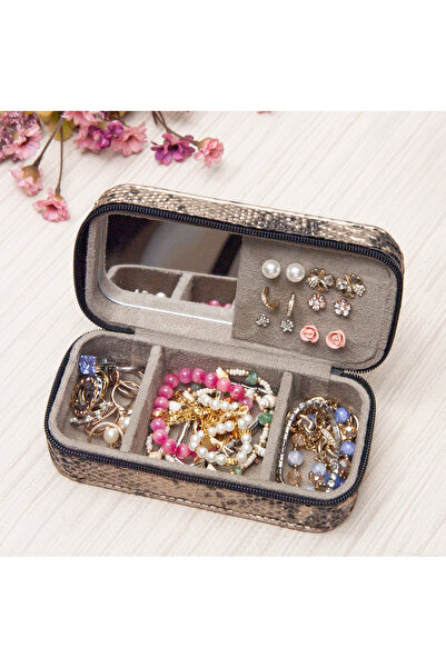 Ahşap Fikir Tall Jewelry Organizer Box Jewellery Accessories Case Organizer S...