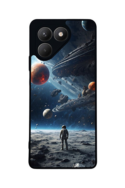 TECNO حافظة سوداء متوافقة مع Pova 7 Matte - سيليكون ناعم، واقي، غطاء ممتص للصدمات