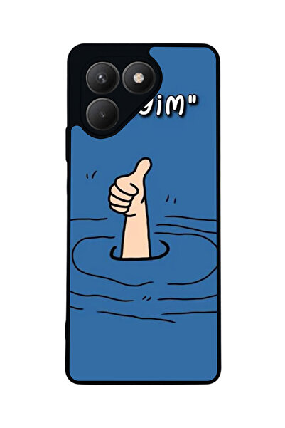 TECNO حافظة سوداء متوافقة مع Pova 7 Matte - سيليكون ناعم، واقي، غطاء ممتص للصدمات