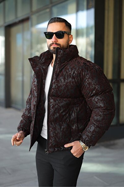 MİS MODA Jachetă de iarnă pentru bărbați, cu imprimeu flocat