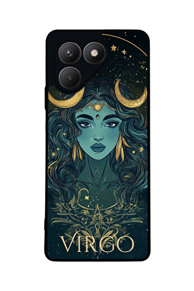 TECNO حافظة سوداء متوافقة مع Pova 7 Matte - سيليكون ناعم، واقي، غطاء ممتص للصدمات