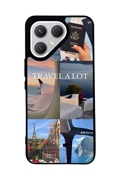 TECNO حافظة سوداء متوافقة مع هاتف Pova 7 Pro – سيليكون ناعم، واقي، غطاء ممتص للصدمات