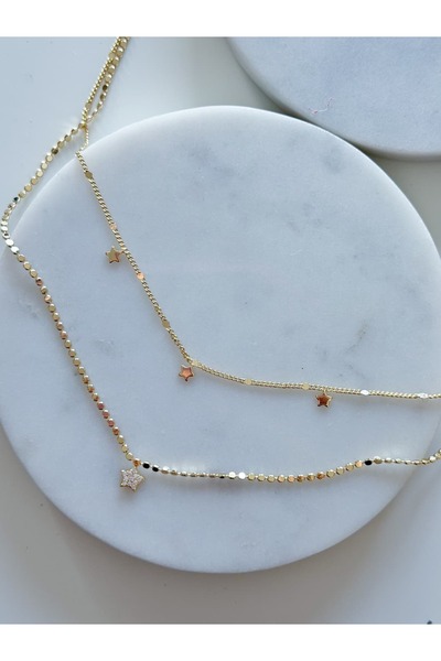 CHARMLUCKY Special Series Star 2-Piece Chain Necklace