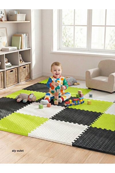 CARPAZAR 6 Parça Premium 50x50 Puzzle Mat - 100x150 cm Kurulumlu Oyun Spor Ma...