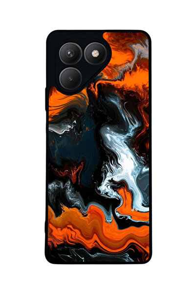 TECNO حافظة سوداء متوافقة مع Pova 7 Matte - سيليكون ناعم، واقي، غطاء ممتص للصدمات