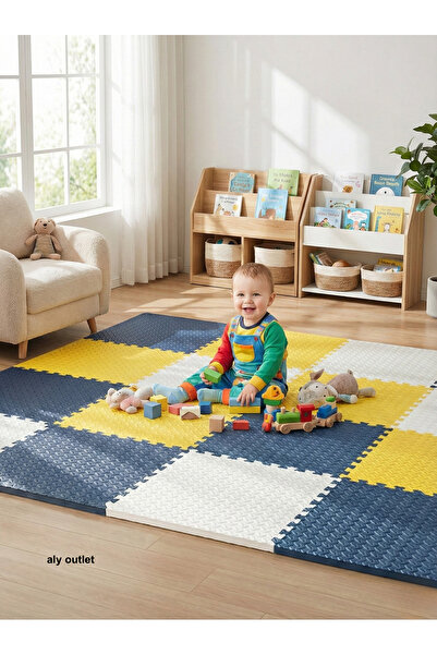 CARPAZAR 6 Parça Premium 50x50 Puzzle Mat - 100x150 cm Kurulumlu Oyun Spor Ma...